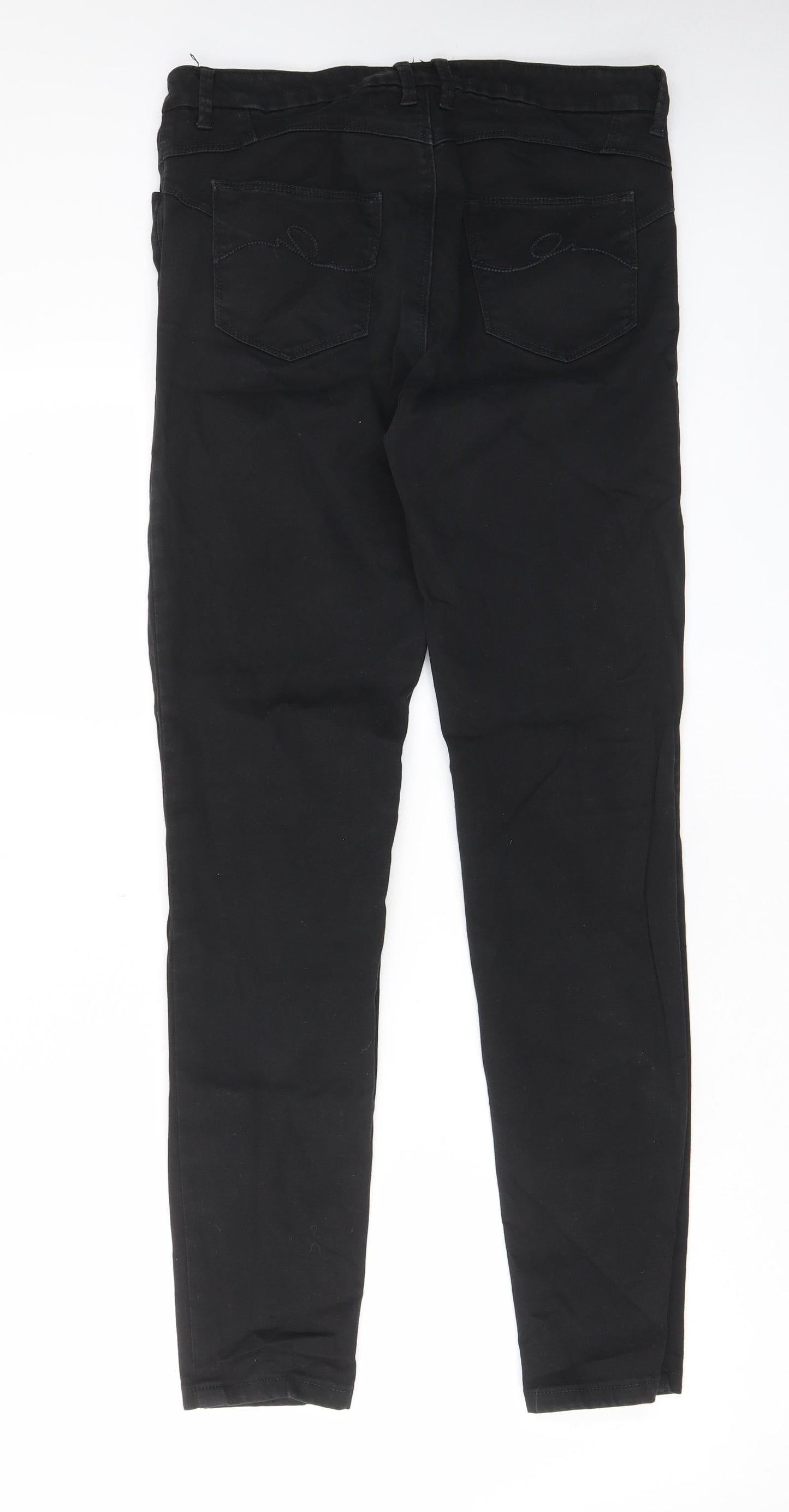 Womens UK Size 30 in Marks and Spencer Slim Fit Bootcut Black Jeans