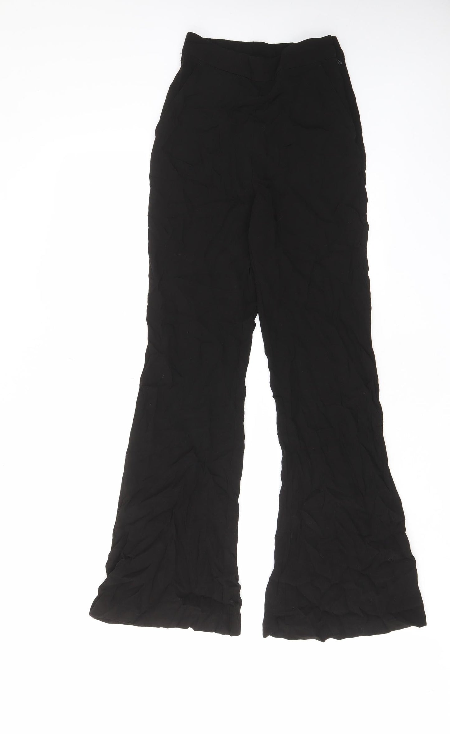Womens UK Size 4 H&M Regular Fit  Black Trousers