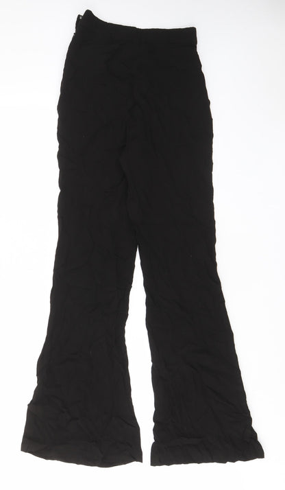 Womens UK Size 4 H&M Regular Fit  Black Trousers