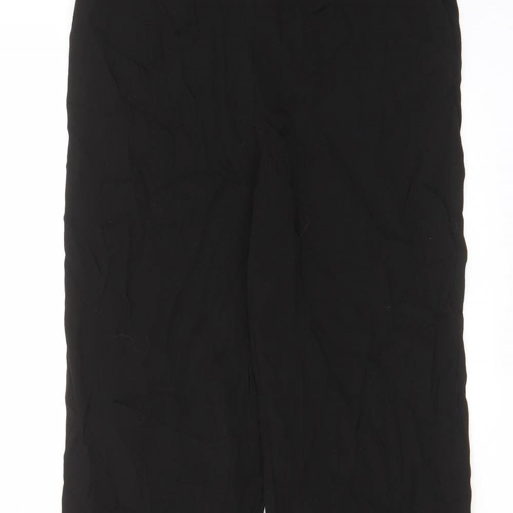 Womens UK Size 4 H&M Regular Fit  Black Trousers