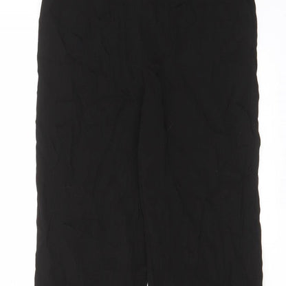 Womens UK Size 4 H&M Regular Fit  Black Trousers