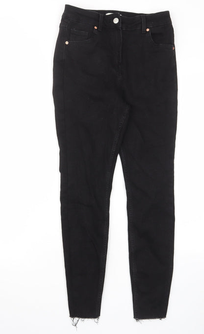 Womens UK Size 12 Papaya Regular Fit Skinny Black Jeans