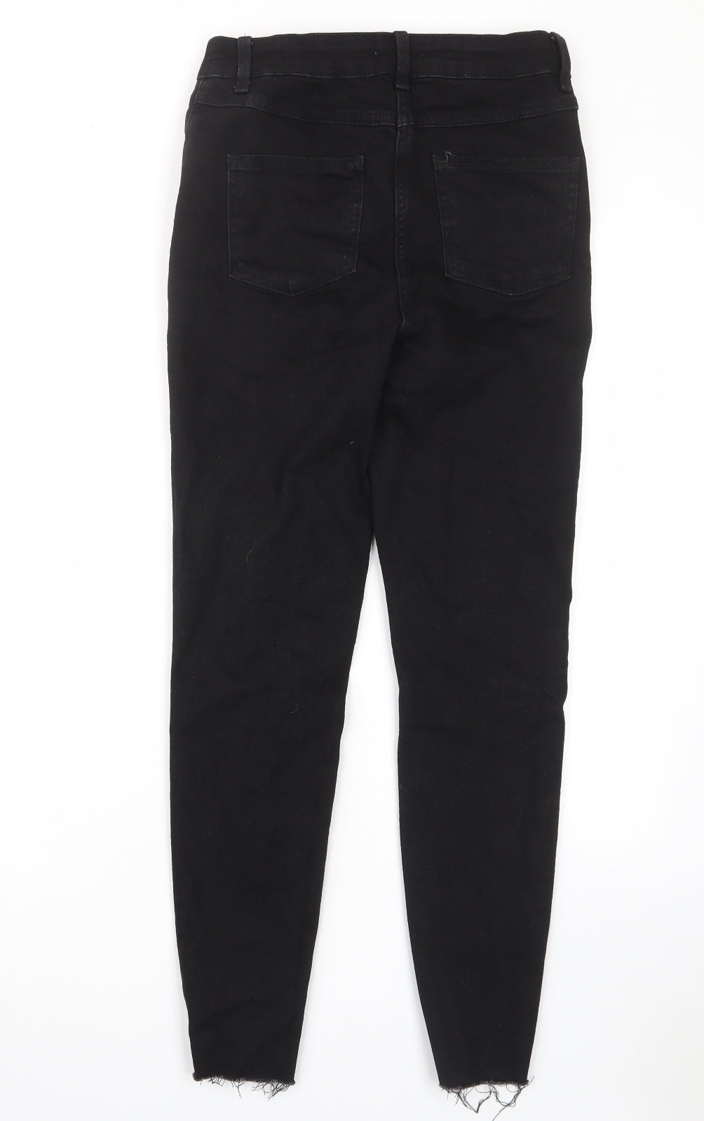 Womens UK Size 12 Papaya Regular Fit Skinny Black Jeans
