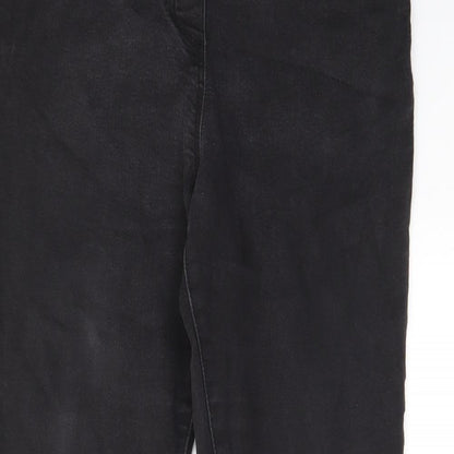 M&Co Womens Grey Cotton Skinny Jeans Size 14 L28 in Regular