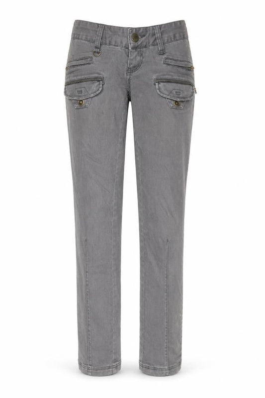 Womens UK Size 8 Pull&Bear Regular Fit Straight Grey Jeans