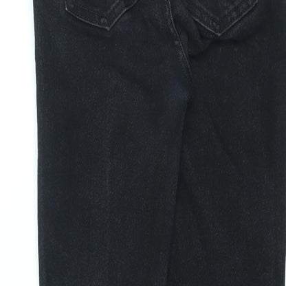 RGNC X NU-IN Womens Black Cotton Skinny Jeans Size 26 L30 in Regular Zip