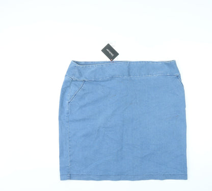 Womens UK Size 20 Kaleidoscope A-Line Denim Skirt