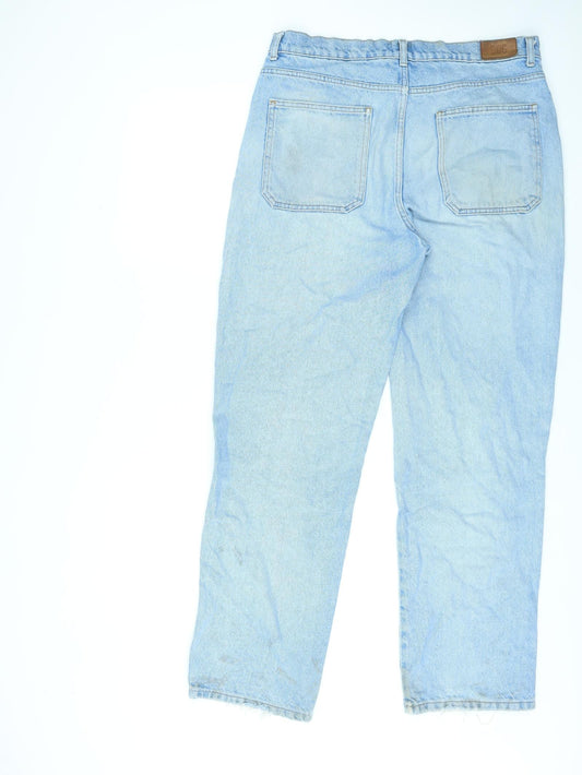 BDG Womens Blue Cotton Straight Jeans Size 32 in L30 in Regular Zip