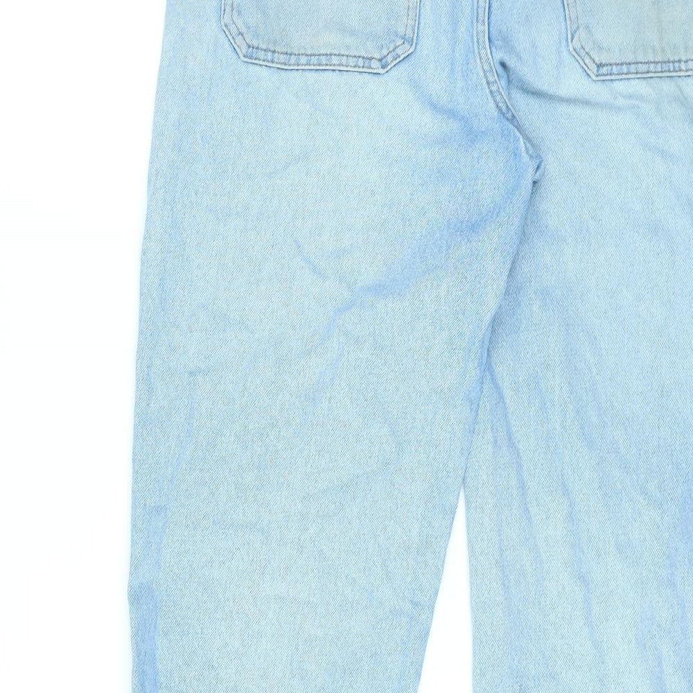 BDG Womens Blue Cotton Straight Jeans Size 32 in L30 in Regular Zip