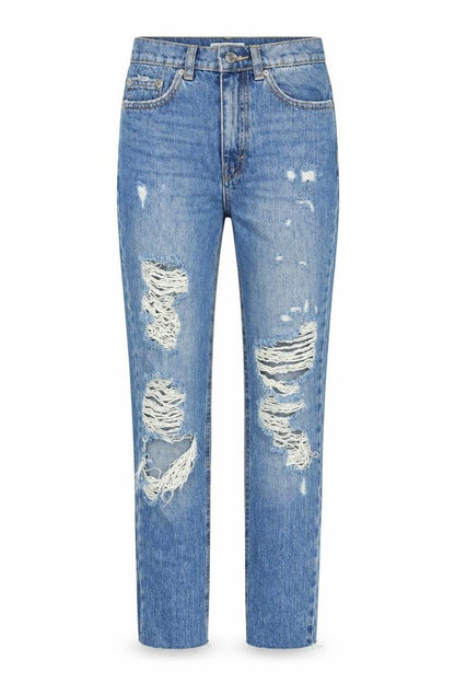 Womens UK Size 4 Pull&Bear Regular Fit Skinny Blue Jeans