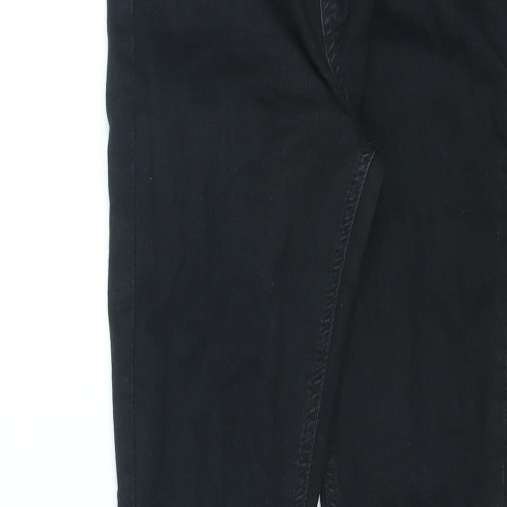 George Womens Black Cotton Skinny Jeans Size 10 L27 in Regular Zip