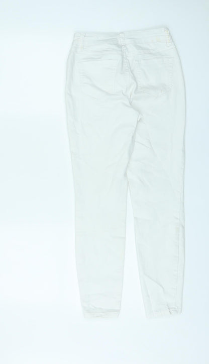 Womens UK Size 24 in Blue Spice Regular Fit Skinny Ivory Jeans