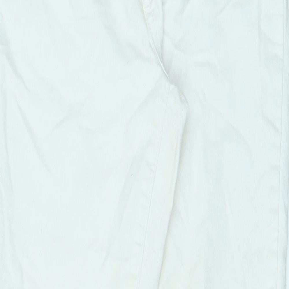 Womens UK Size 24 in Blue Spice Regular Fit Skinny Ivory Jeans