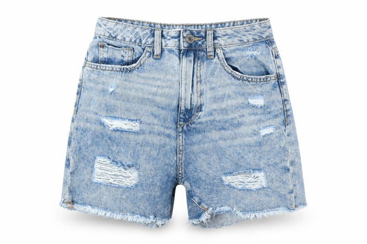 Womens UK Size 8 Denim & Co. Regular Fit Boyfriend Shorts