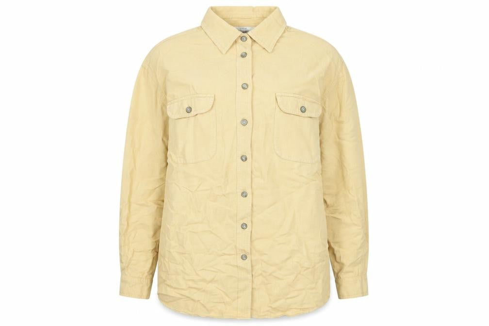 Womens UK Size 18 St Michael Yellow Basic Button-Up