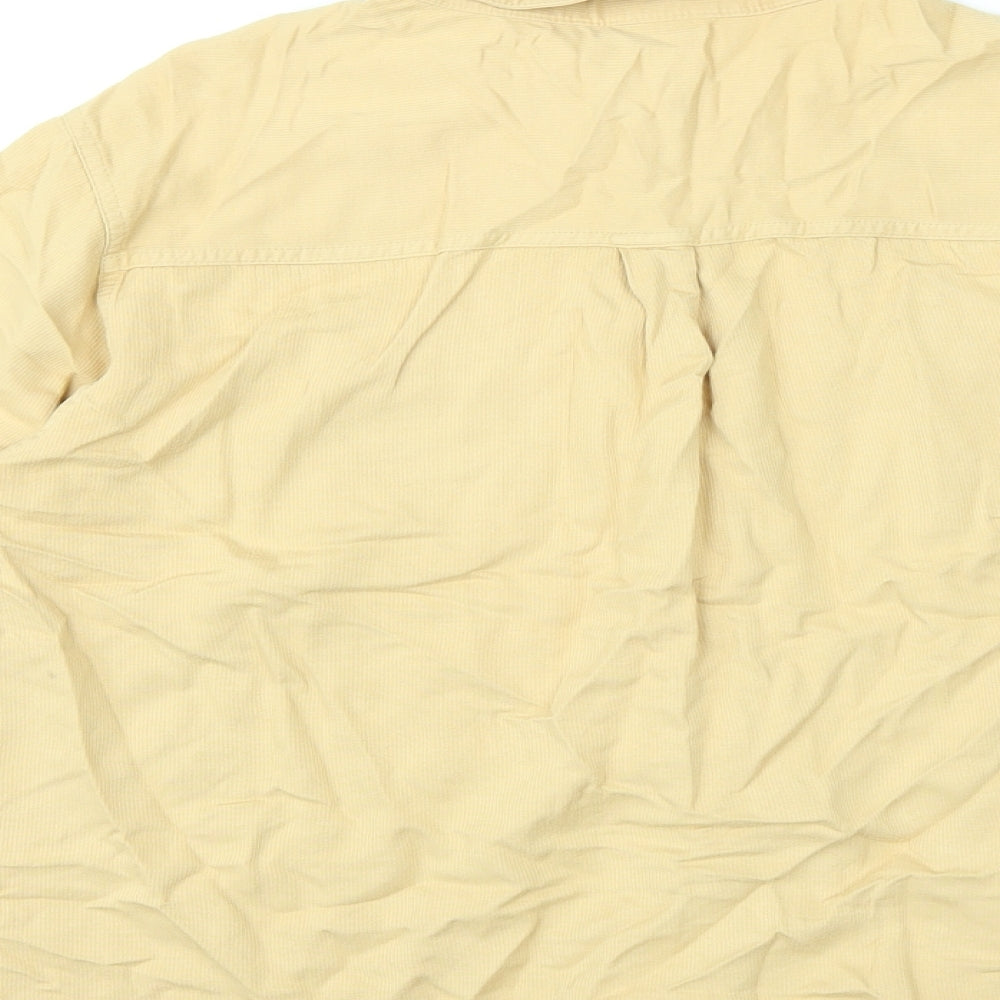 Womens UK Size 18 St Michael Yellow Basic Button-Up