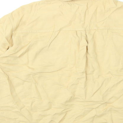 Womens UK Size 18 St Michael Yellow Basic Button-Up