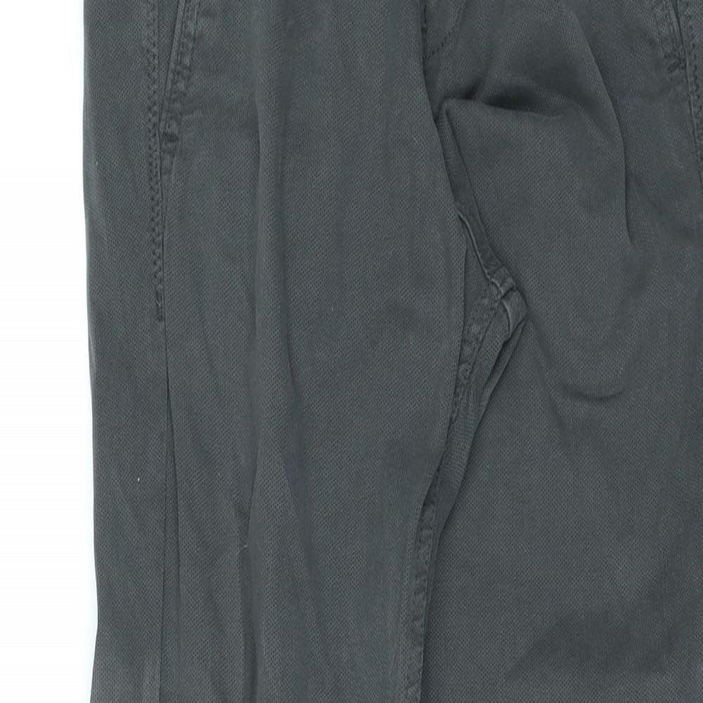 Zara Womens Grey Cotton Straight Jeans Size 38 in L31 in Regular Zip
