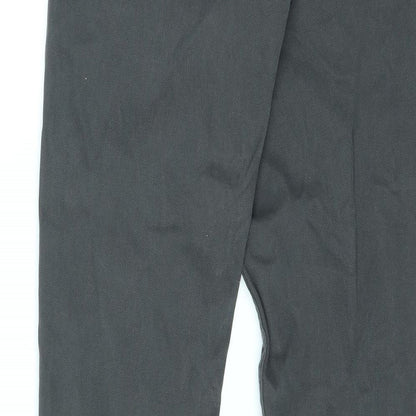 Zara Womens Grey Cotton Straight Jeans Size 38 in L31 in Regular Zip