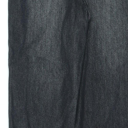 Pep&Co Girls Black Cotton Skinny Jeans Size 10-11 Years L23 in Regular Zip