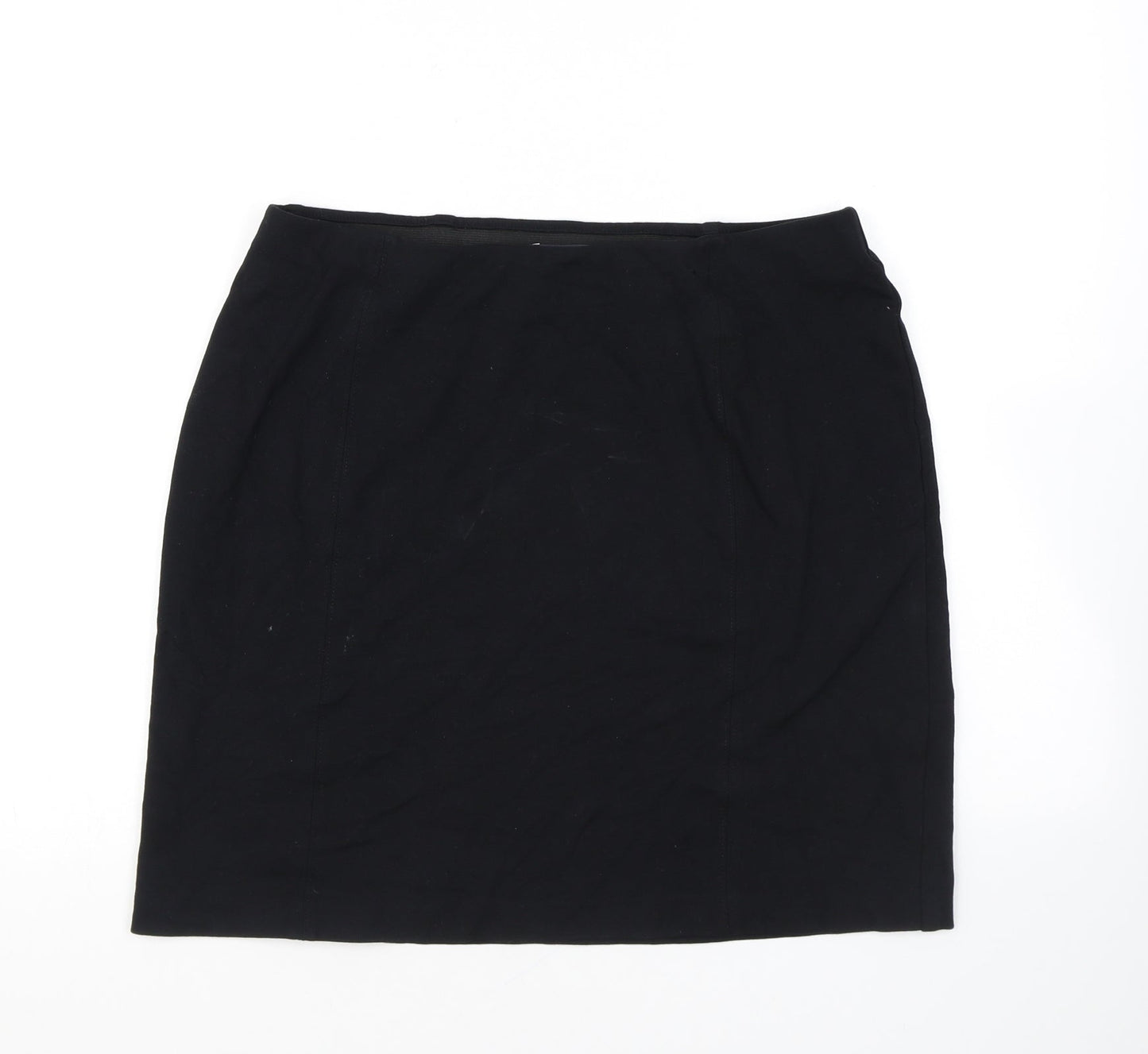 Marks and Spencer Womens Black Viscose Bandage Skirt Size 12