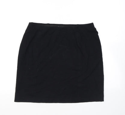 Marks and Spencer Womens Black Viscose Bandage Skirt Size 12