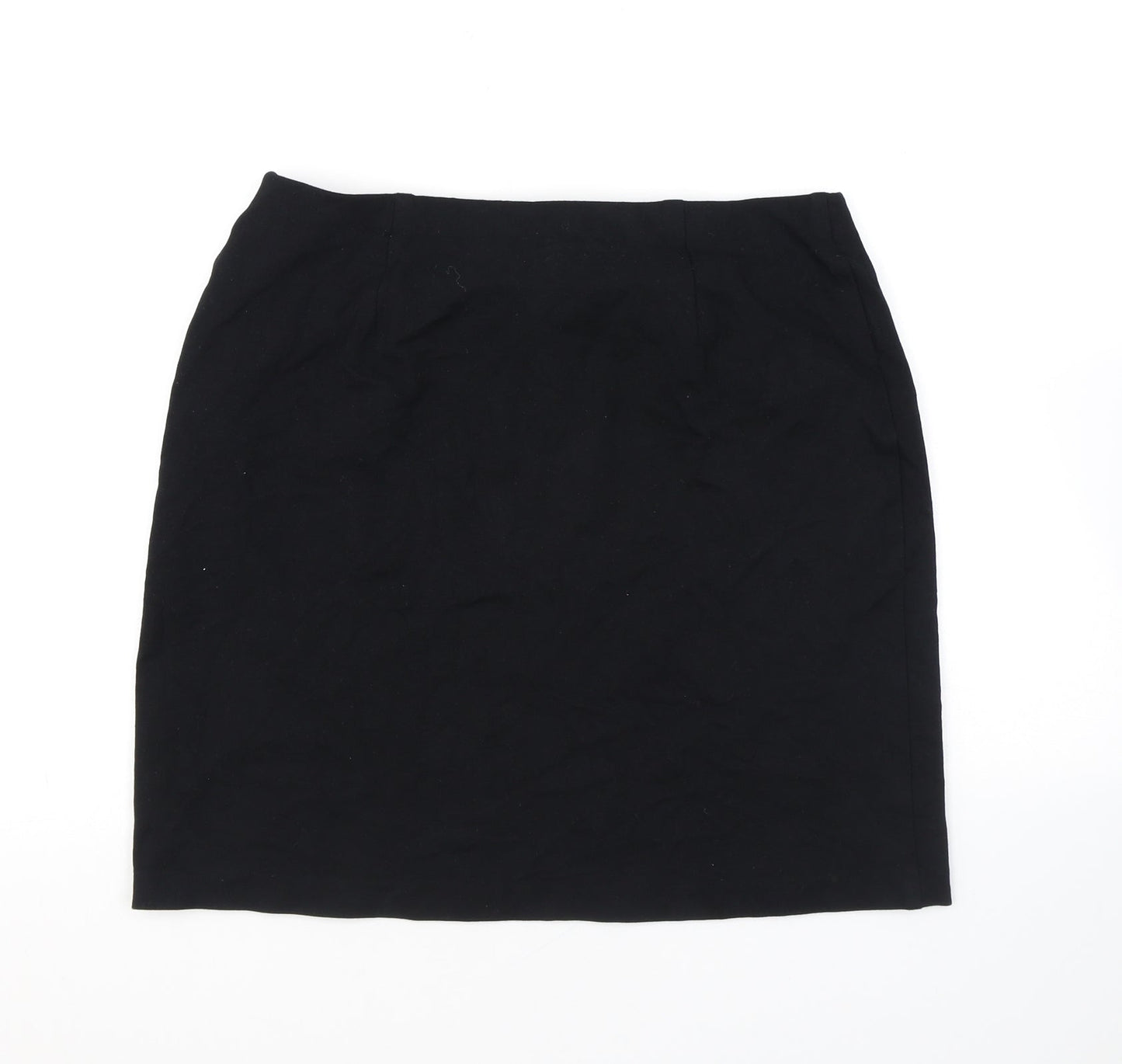 Marks and Spencer Womens Black Viscose Bandage Skirt Size 12