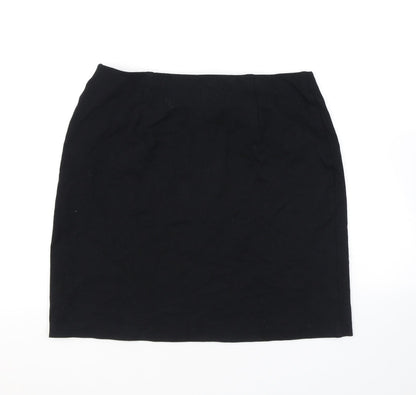 Marks and Spencer Womens Black Viscose Bandage Skirt Size 12