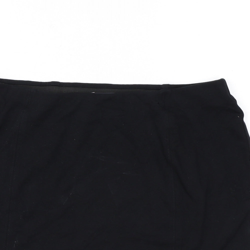 Marks and Spencer Womens Black Viscose Bandage Skirt Size 12