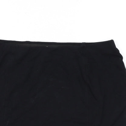 Marks and Spencer Womens Black Viscose Bandage Skirt Size 12