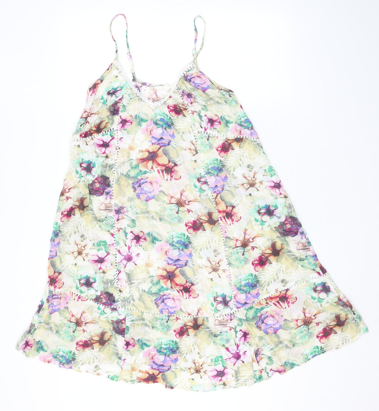 NEXT Womens Multicoloured Floral Viscose Cover Up Size 6
