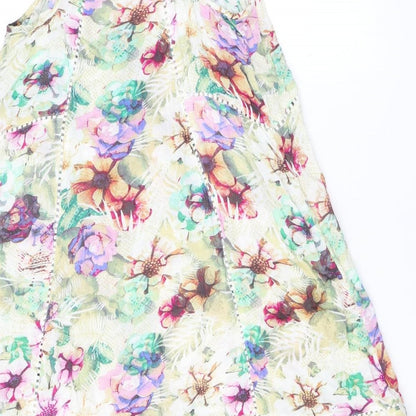 NEXT Womens Multicoloured Floral Viscose Cover Up Size 6