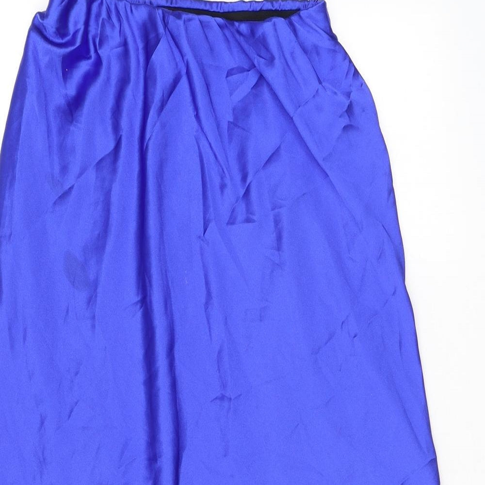 New Look Womens Purple Polyester A-Line Skirt Size 10