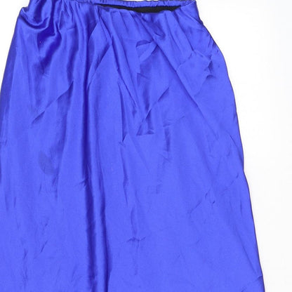 New Look Womens Purple Polyester A-Line Skirt Size 10