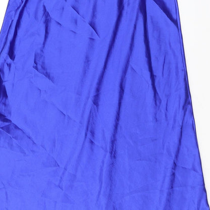 New Look Womens Purple Polyester A-Line Skirt Size 10