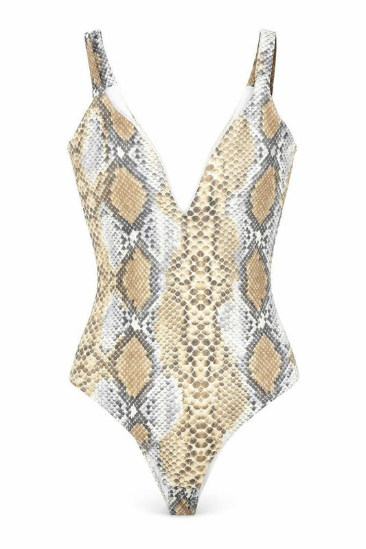 Womens UK Size 8 PRETTYLITTLETHING One-Piece Brown Bodysuit