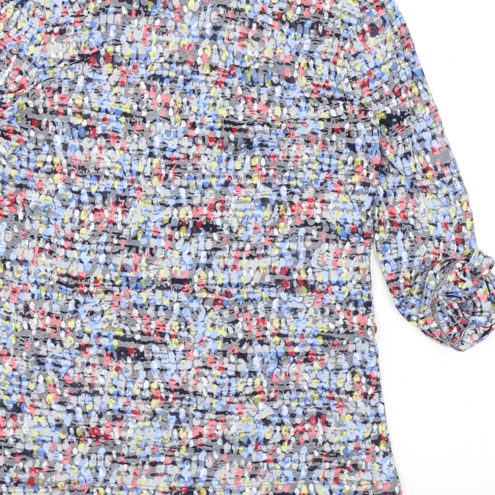 Womens UK Size 12 Marks and Spencer Blue Basic Button-Up