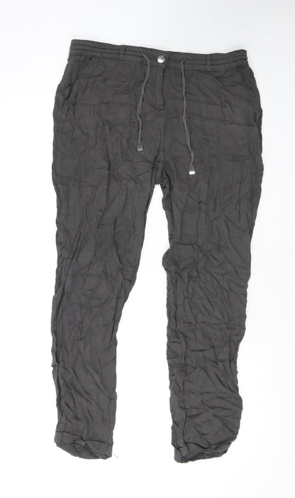 Womens UK Size 14 Dorothy Perkins Regular Fit  Grey Trousers