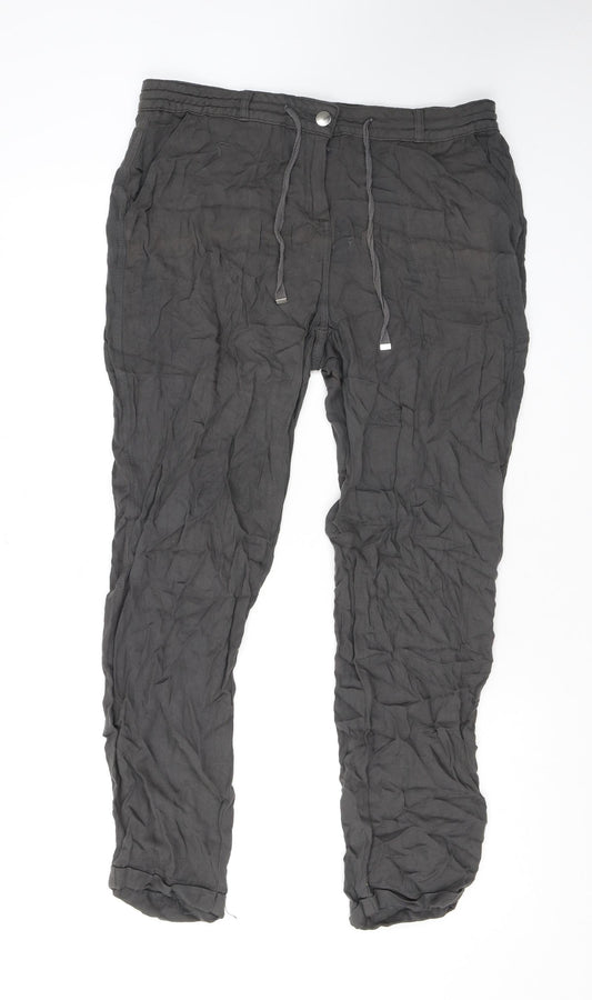 Womens UK Size 14 Dorothy Perkins Regular Fit  Grey Trousers