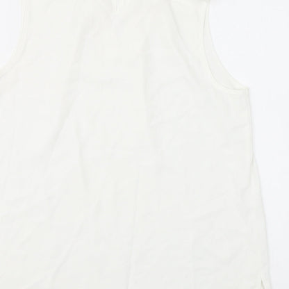 Womens UK Size 14 Dorothy Perkins White Basic Tank
