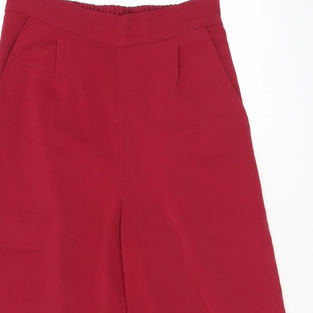 Womens UK Size 8 VERO MODA Regular Fit  Red Trousers