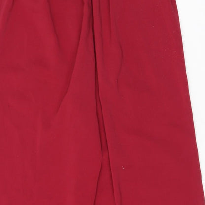 Womens UK Size 8 VERO MODA Regular Fit  Red Trousers