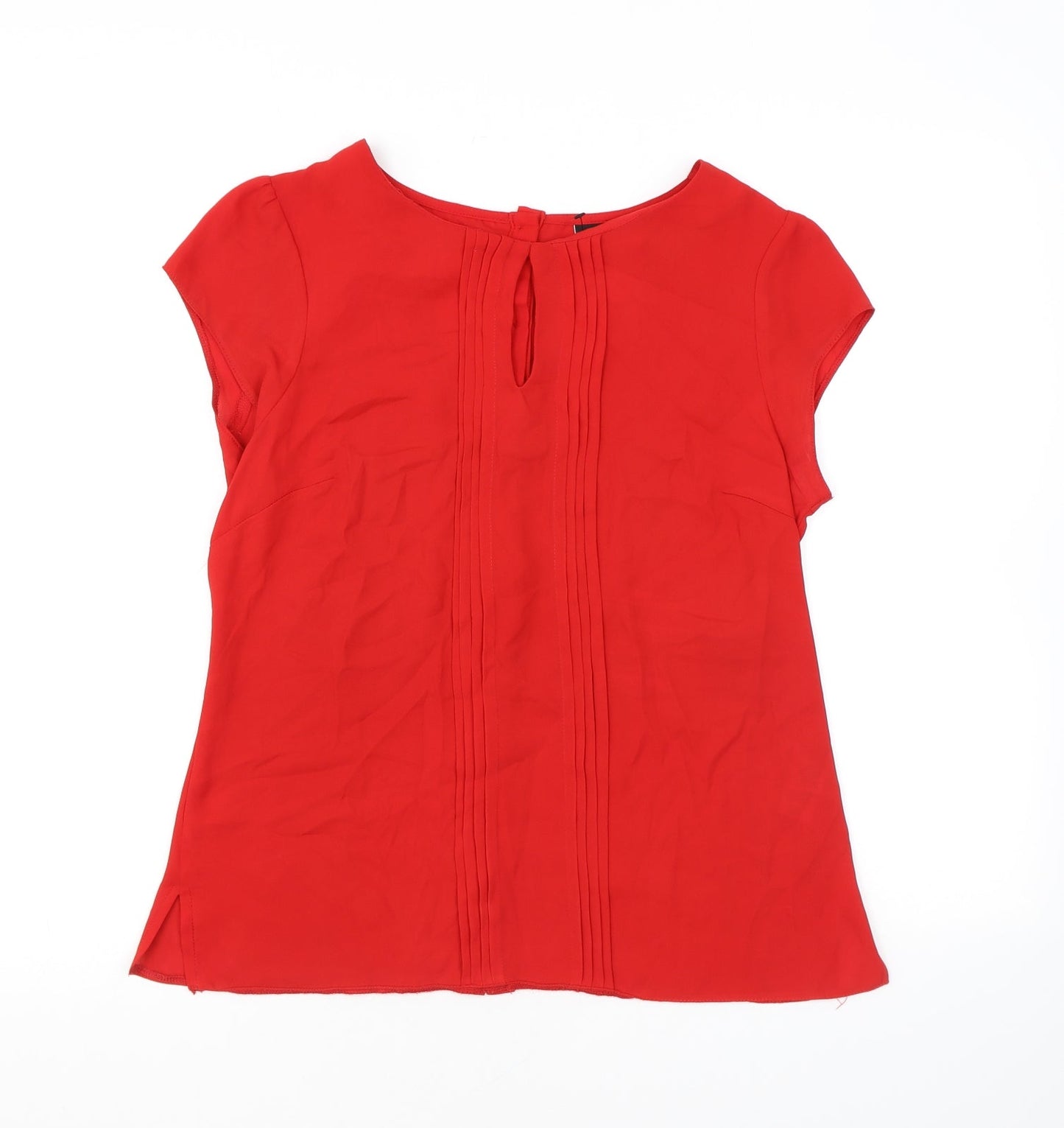 Womens UK Size 10 Wallis Red Basic Blouse
