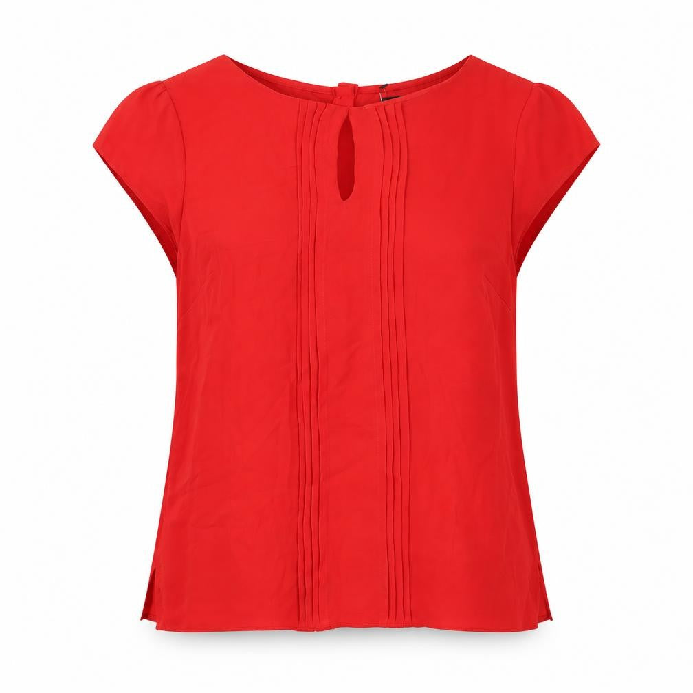 Womens UK Size 10 Wallis Red Basic Blouse