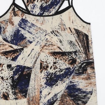 Womens UK Size S Sparkle & Fade Beige Camisole Tank
