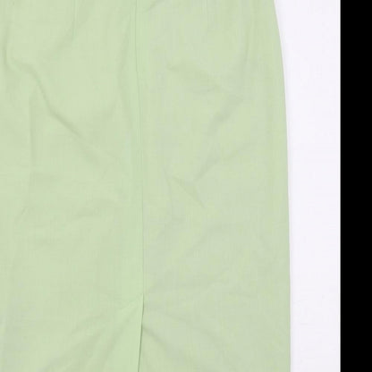 Bardehle Womens Green Polyester Straight & Pencil Skirt Size 14 Button