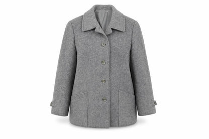 Womens UK Size 16 St Michael Grey Pea Coat