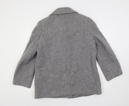Womens UK Size 16 St Michael Grey Pea Coat
