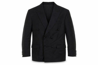 Imperial Stitch Mens Black Polyester Tuxedo Suit Jacket Size 44 Regular