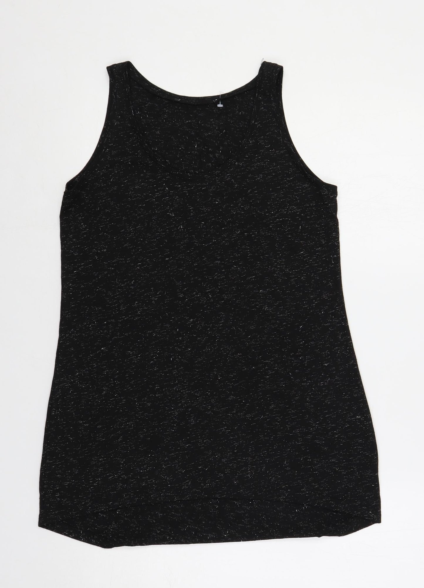 Womens UK Size 10 Dorothy Perkins Black Basic Tank